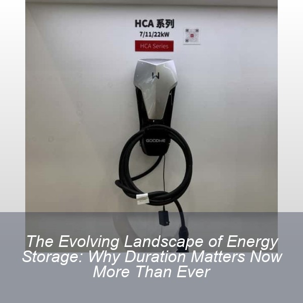 The Evolving Landscape of Energy Storage: Why Duration Matters Now More Than Ever